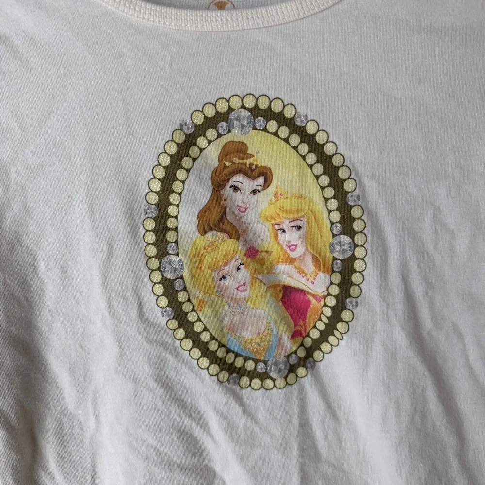 Vintage Disney Store y2K princess tee long sleeve girl layered cinderella aurora